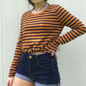 Striped Crop Top
